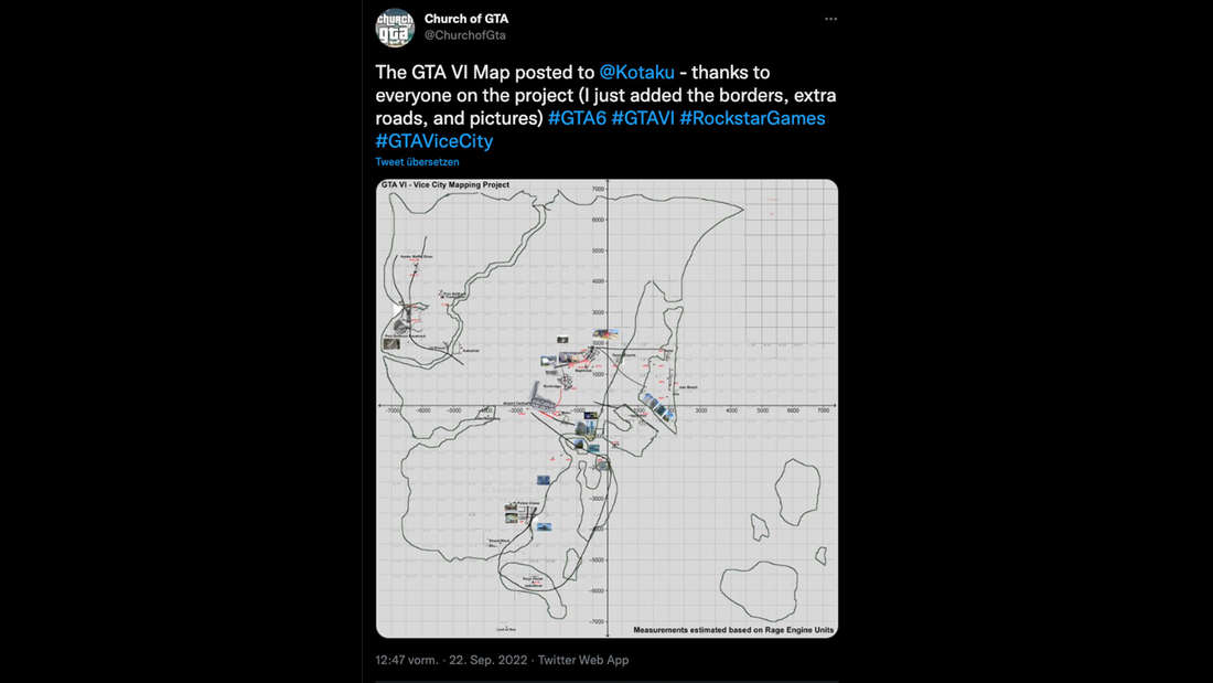 Mapa de Vice City descifrado: los fanáticos revelan una fuga de mapa en Twitter
