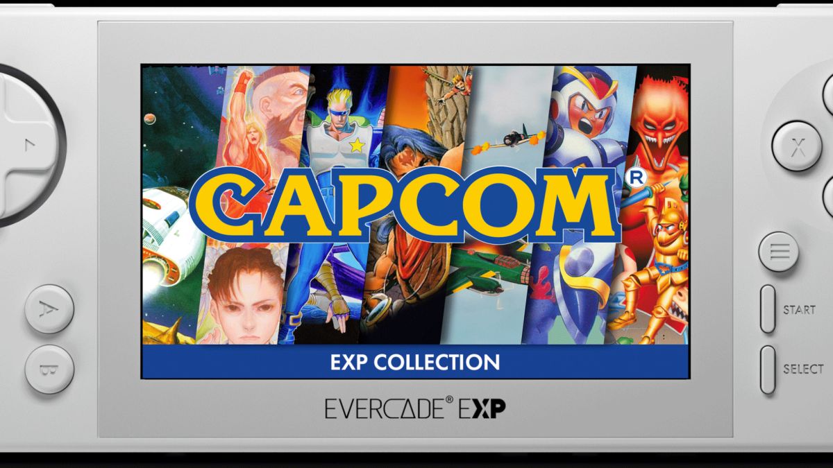 Evercade EXP con emulación retro para dispositivos portátiles con 18 clásicos de Capcom incorporados