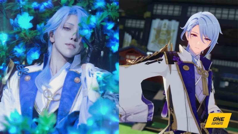 Este cosplay de Kamisato Ayato te hará alcanzar el agua