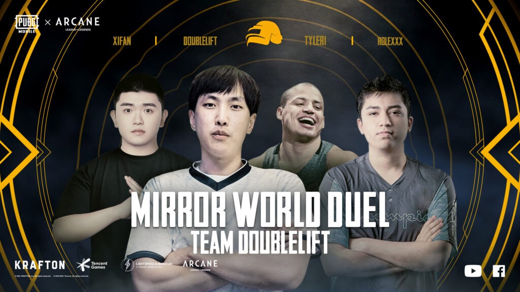 Doublelift elogia a los jugadores profesionales móviles en PUBG Mobile Mirror World Duel