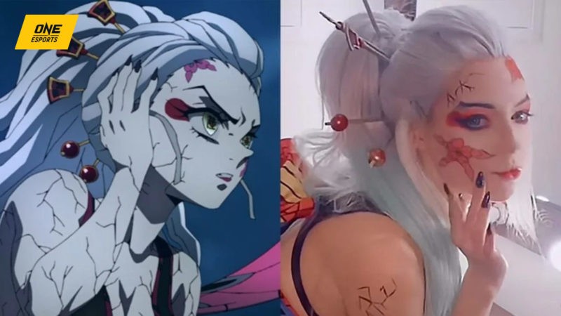 El encantador cosplay de Demon Slayer Daki es aterradoramente hermoso