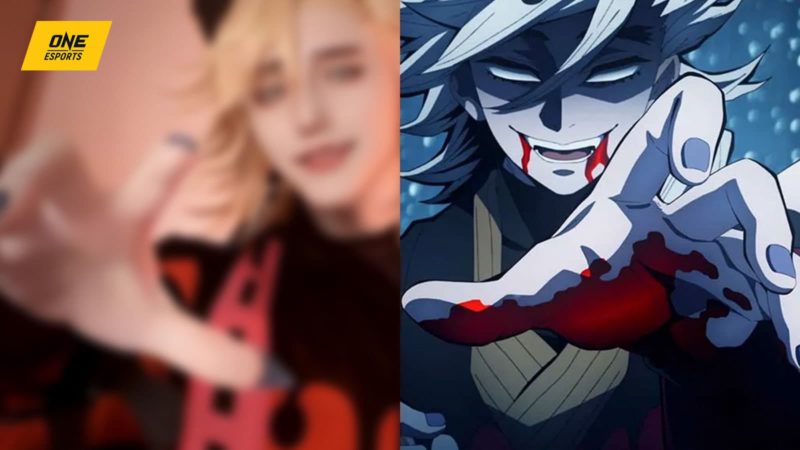 El inquietante cosplay de Demon Slayer Doma nos lleva al cielo