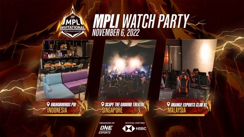 Watch party ONE Esports MPLI 2022: fecha, lugar, precio