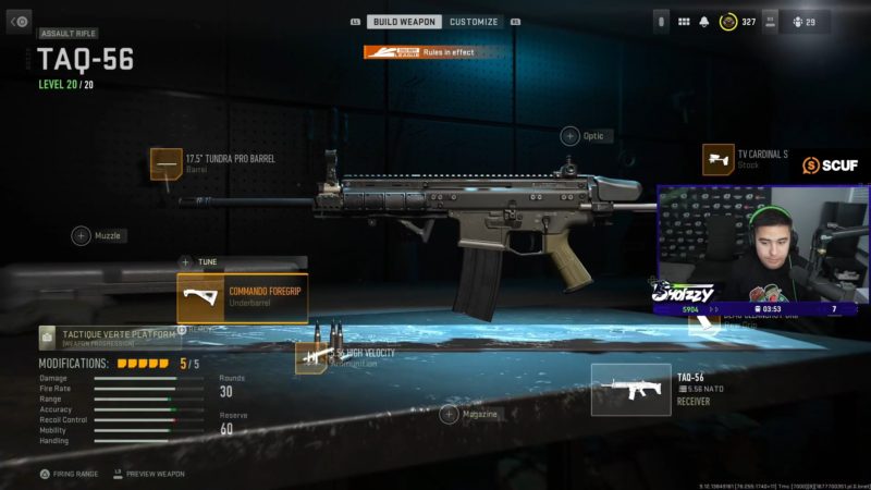 El equipamiento TAQ-56 de OpTic Shotzzy dominará Modern Warfare 2