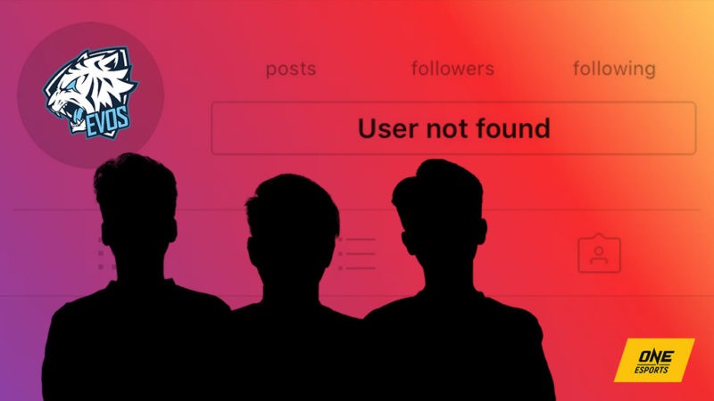 Cuentas de Instagram de EVOS Legends Player desaparecidas