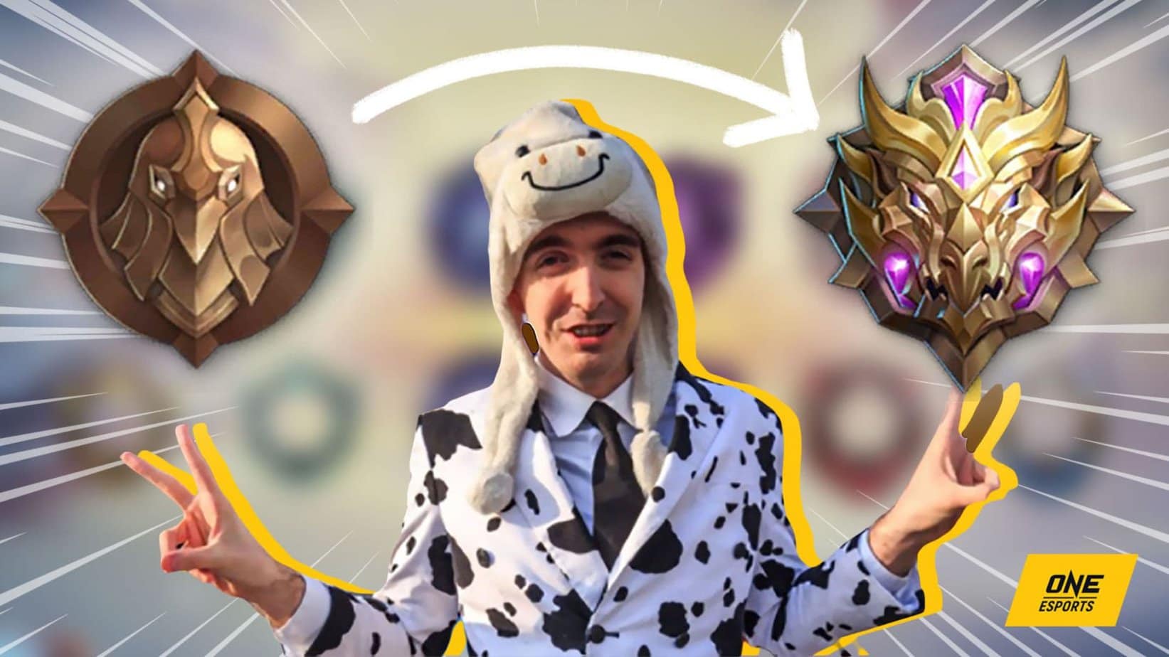 El streamer de League of Legends Cowsep llega a Mythic en MLBB en solo un mes