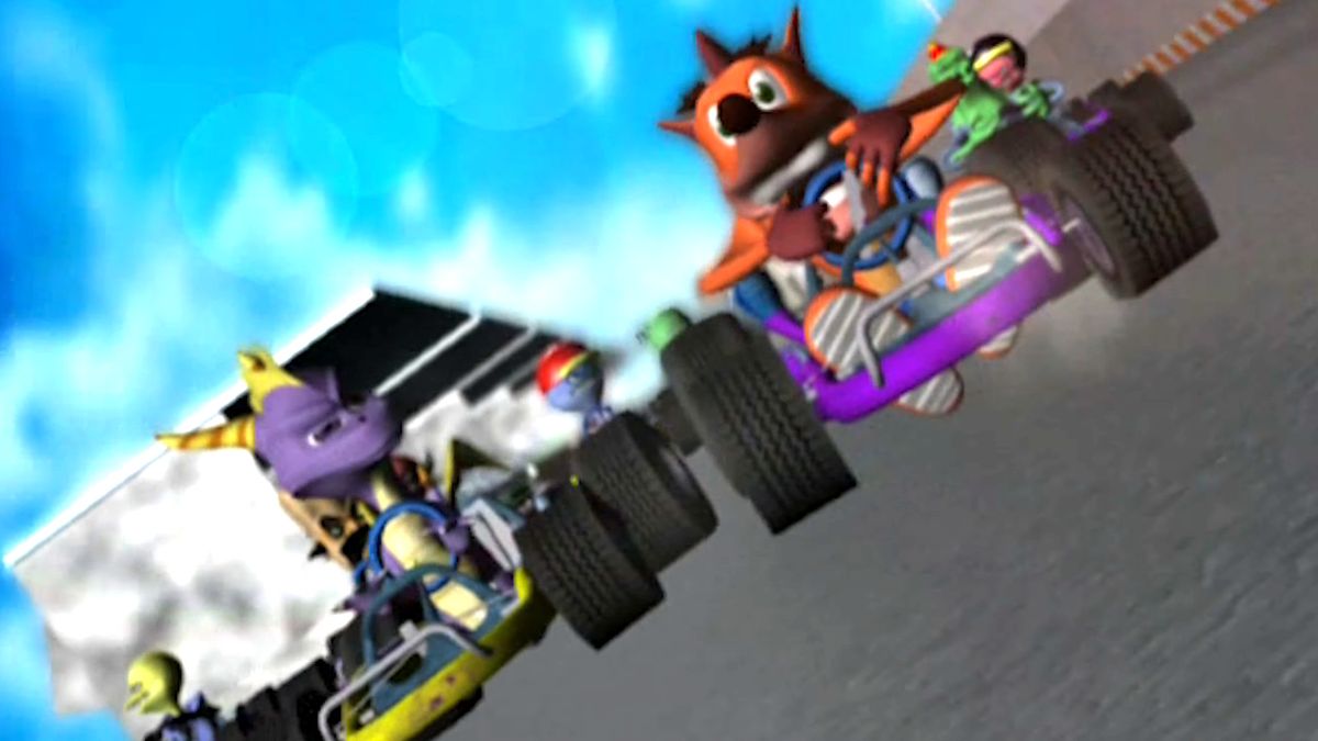 Se encontró y conservó en línea un prototipo del Crash vs Spyro Racing inédito y no anunciado
