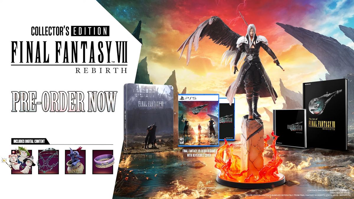 La edición coleccionista de Final Fantasy 7 Rebirth ya está aquí y puedes conseguir Sephiroth de 19 pulgadas por $350