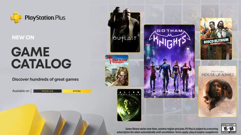 El catálogo de PlayStation Plus de octubre de 2023 incluye Gotham Knights, Outlast 2, House of Ashes y más