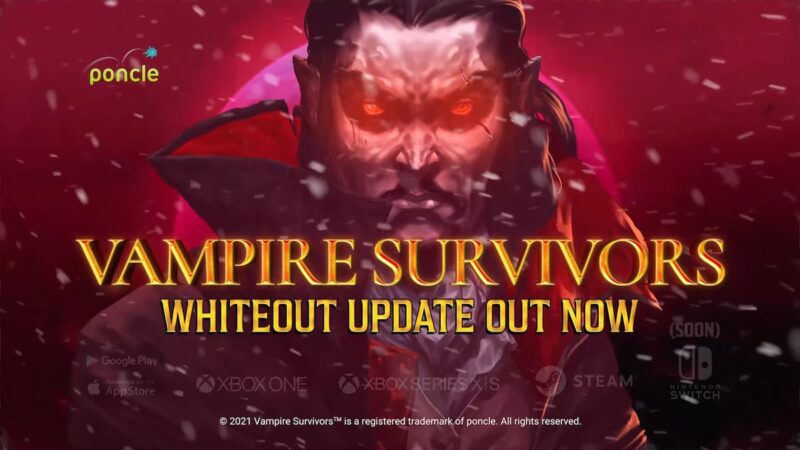 El parche 1.7.0 de Vampire Survivors The Chilling One ya está disponible