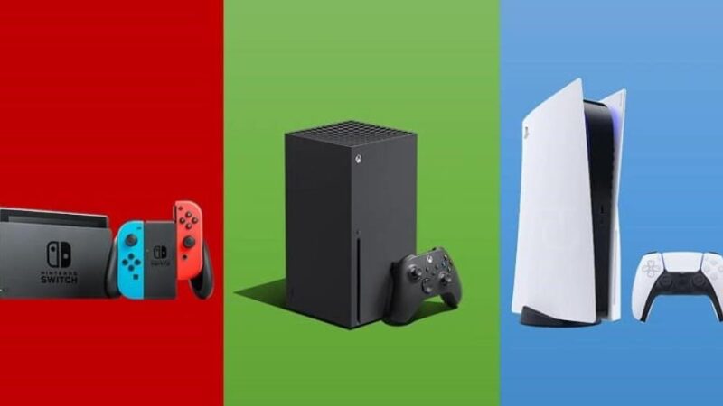 Gráficos comparativos de ventas mundiales de PS5, Xbox Series X|S y Switch de 2023 hasta noviembre