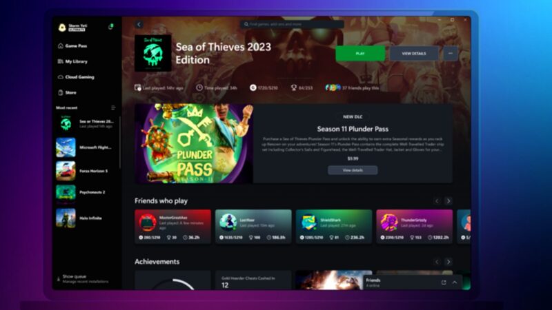 Xbox Game Hubs ya está disponible para PC Insiders