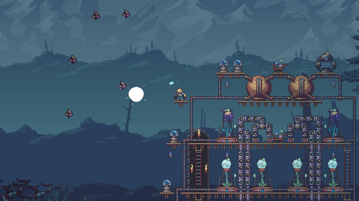 El juego sandbox Terraria x Factorio, ideado por nerds de la automatización de todo el mundo, finalmente existe y ha tenido un gran comienzo en Steam.