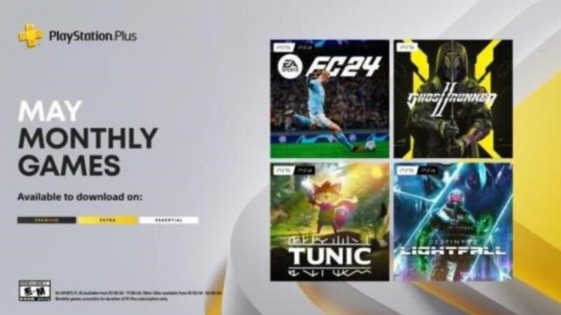 Juegos mensuales de PlayStation Plus de mayo: EA Sports FC 24, Ghostrunner 2, Tunic, Destiny 2: Lightfall