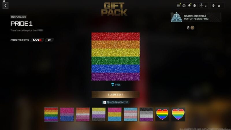 Se lanzan los obsequios del Mes del Orgullo de COD Warzone y Modern Warfare 3;  Lanzada la colaboración con Gundam Mobile Suit