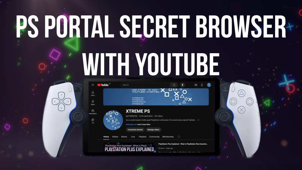 PlayStation Portal tiene un navegador oculto con soporte para YouTube
