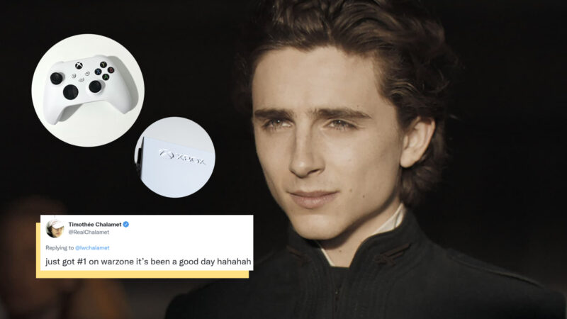 La estrella de Dune Timothee Chalamet es en realidad un jugador puro y duro