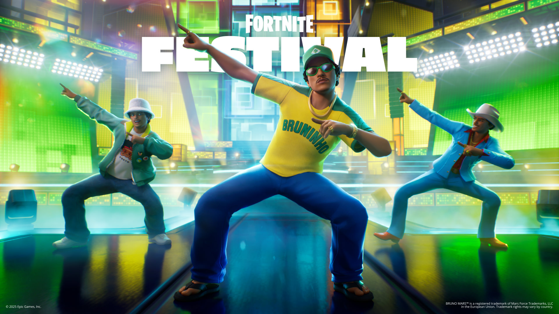 Festival de Fortnite Temporada 9: Todos los Skins Confirmados de Bruno Mars