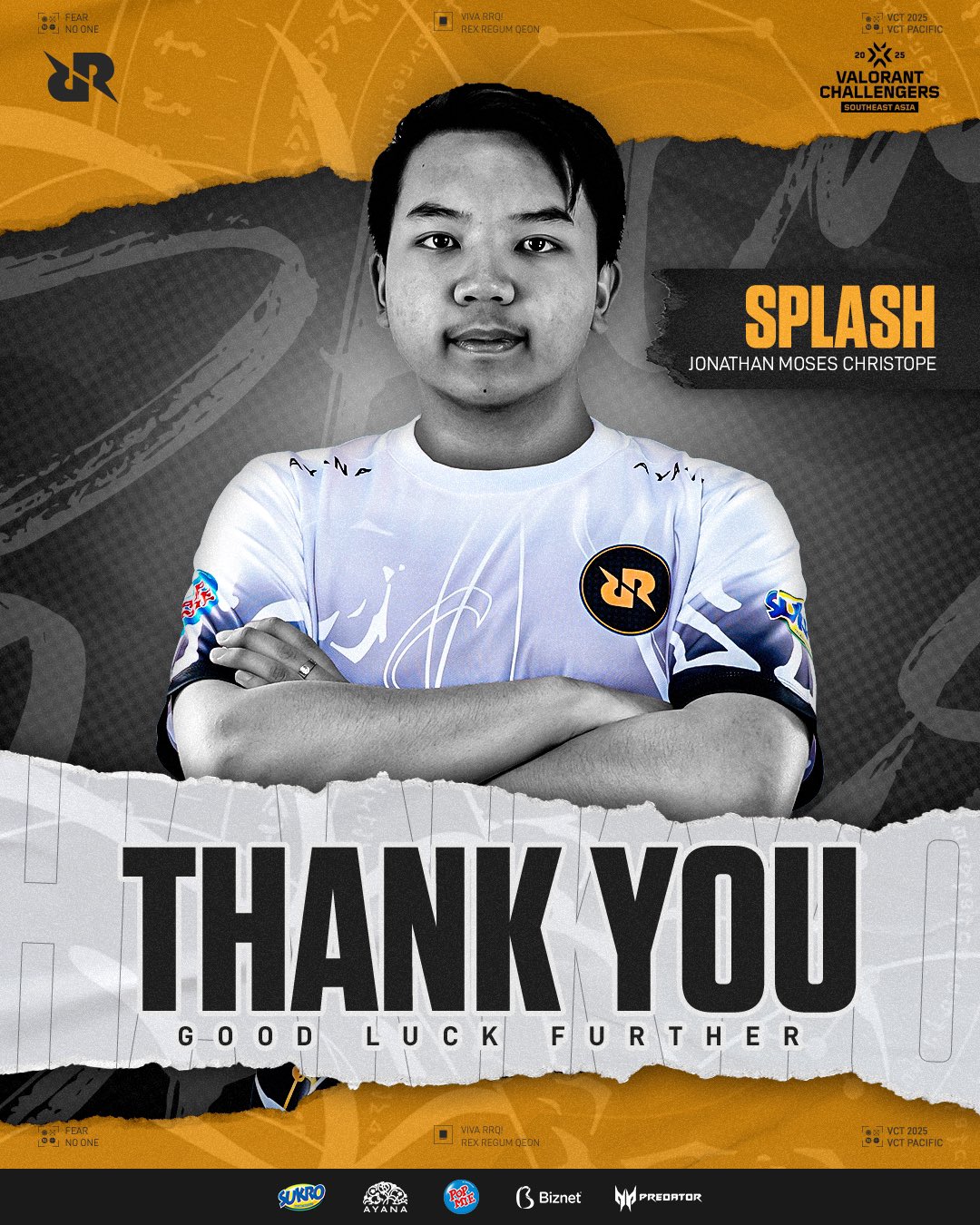 Valorant-Talent Splash se traslada de RRQ Academy a TYLOO