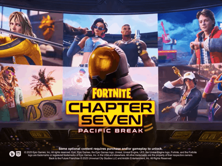 El Capítulo 7 de Fortnite ha comenzado: Marty McFly, estilo de Hollywood y grandes cambios en la jugabilidad.