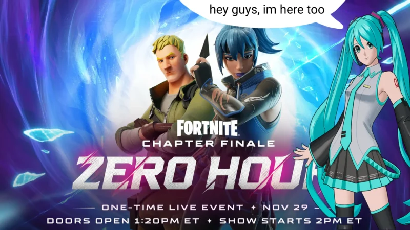 Fortnite bestätigt Hatsune Miku für das Finale der Nullstunde
