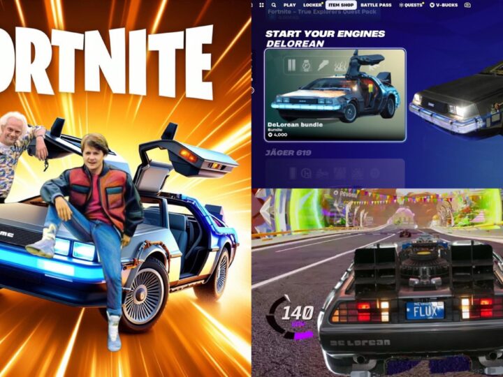 Fortnite x Regreso al Futuro: Marty McFly, DeLorean y más