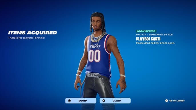 Playboi Carti Skin llega a Fortnite: Lanzamiento, detalles y nueva colaboración con Harry Potter.