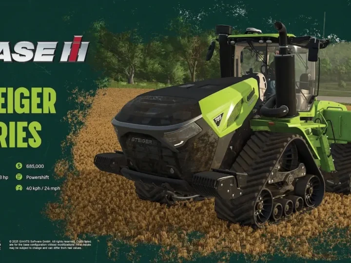 Farming Simulator 25 incorpora tractores destacados en la cuarta actualización gratuita.