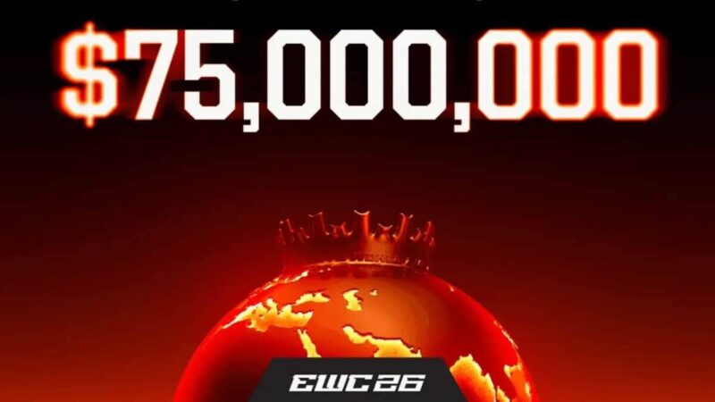 Copa Mundial de Esports 2026 con 75 millones de dólares en premios confirmada