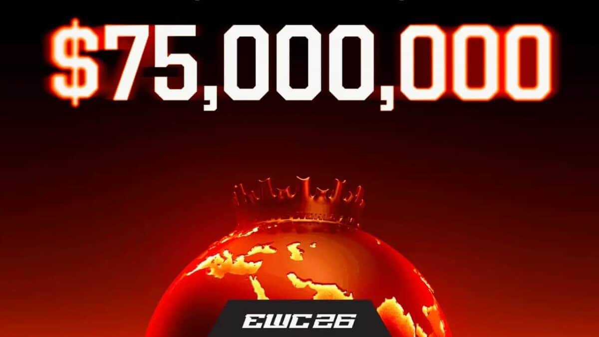 Copa Mundial de Esports 2026 con 75 millones de dólares en premios confirmada