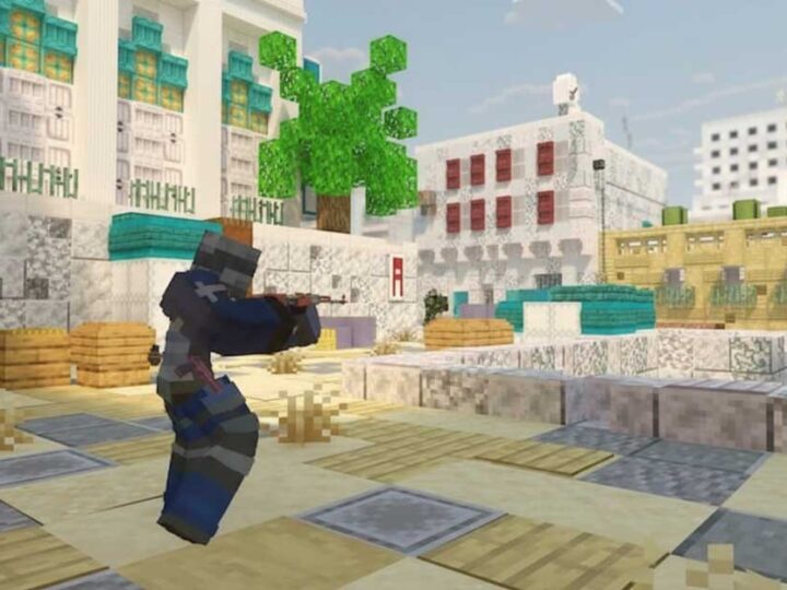 CS2: Dust2 recibe un cambio de imagen al estilo Minecraft – con modelos en bloques, rediseño del C4 y pollos con apariencia cúbica.
