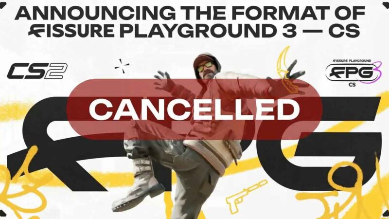 FISSURE cancela Playground 3: Se anula el CS2-LAN en Shenzhen.