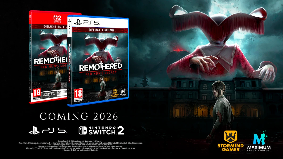 Remothered: El Legado de la Monja Roja: Stormind Games y Maximum Entertainment se unen para la versión física.