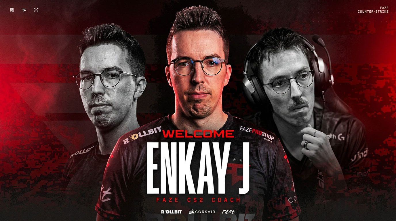 FaZe Clan ficha a enkay J: Nuevo entrenador para la crisis de CS2