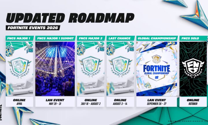 Fortnite anuncia el FNCS en solitario: reestructuración del sistema de clasificación, eliminación del Major 3 y nueva fecha global.