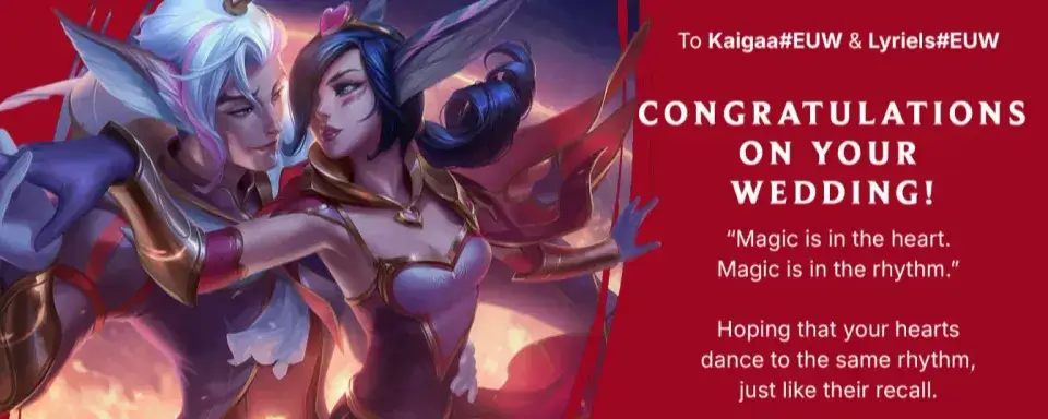 Riot Games sorprende a una pareja con un regalo especial, que se conoció hace doce años gracias a League of Legends.