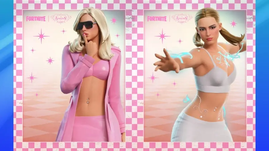 Addison Rae llega a Fortnite con dos trajes y once nuevos contenidos.