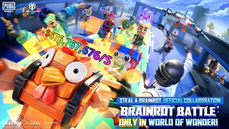 PUBG Mobile lanza Brainrot Royale con el cruce de Steal-a-Brainrot